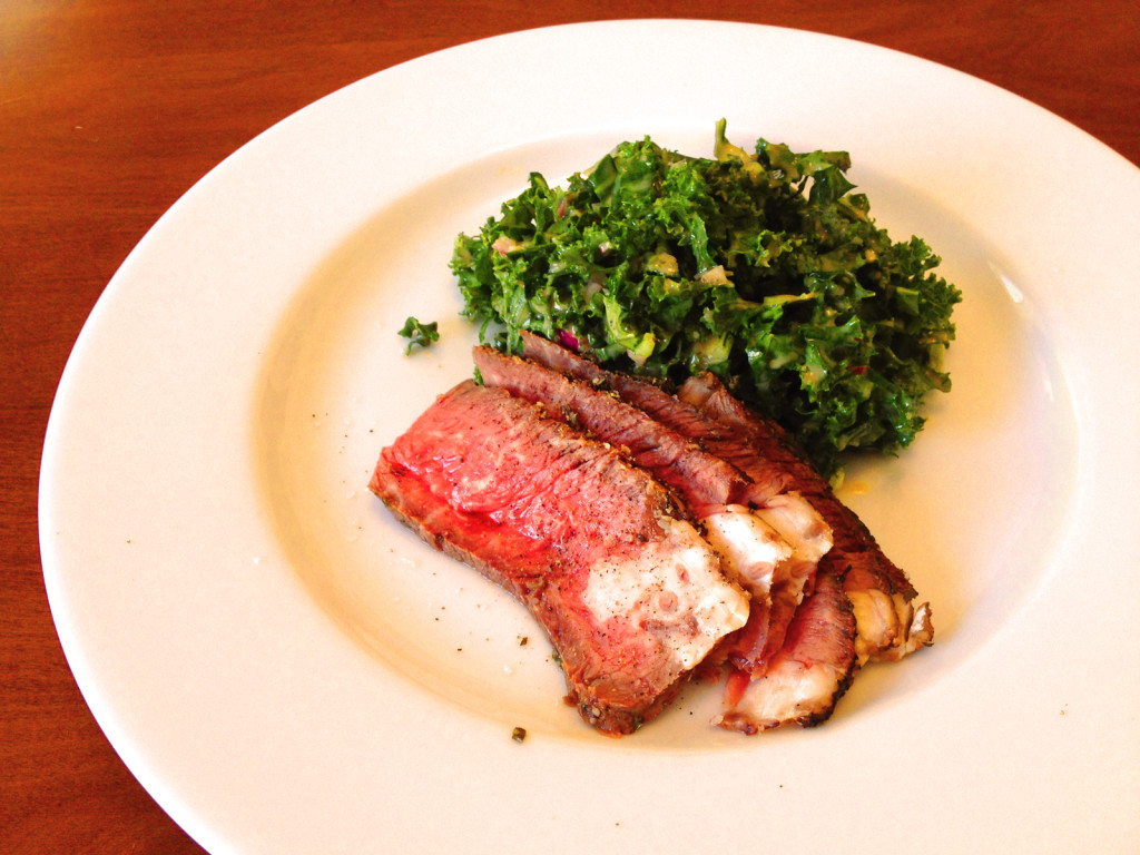 Turn the Kale Slaw into a meal by serving a side of roast beef. Photo © Ben Young Landis. 