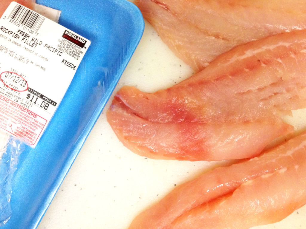 Rockfish fillets sold by a retailer. Photo CC-BY-4.0: Ben Young Landis