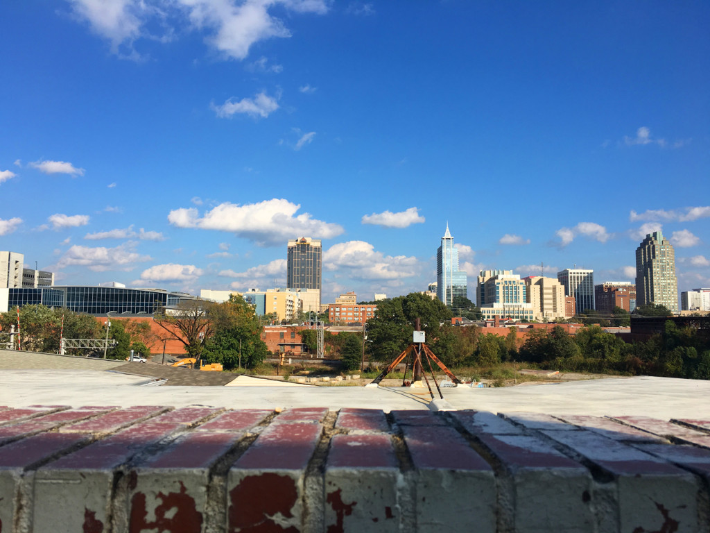 Raleigh, North Carolina, from the vantage of Boylan Bridge Brewpub. Photo © Ben Young Landis.