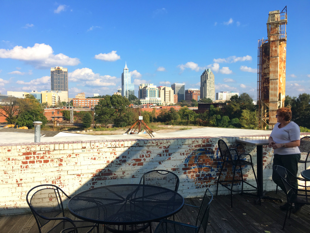 Raleigh, North Carolina, from the vantage of Boylan Bridge Brewpub. Photo © Ben Young Landis. 