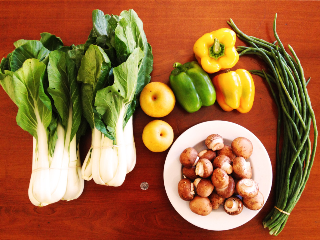 Items bought for under $10 at the Sacramento Central Farmers Market. Photo © Ben Young Landis