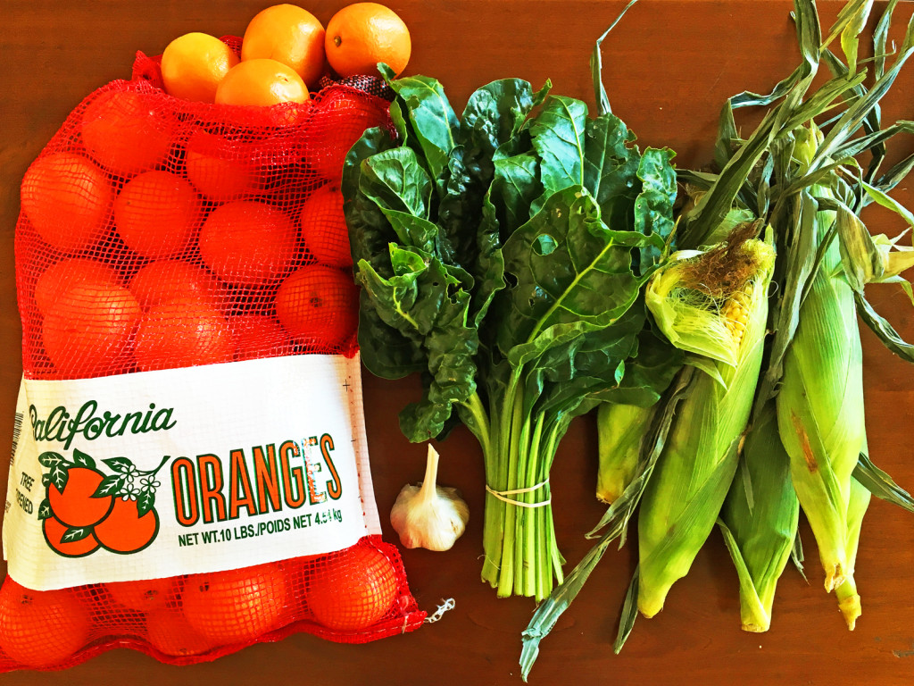 Items bought for under $10 at the Sacramento Central Farmers Market. Photo © Ben Young Landis.