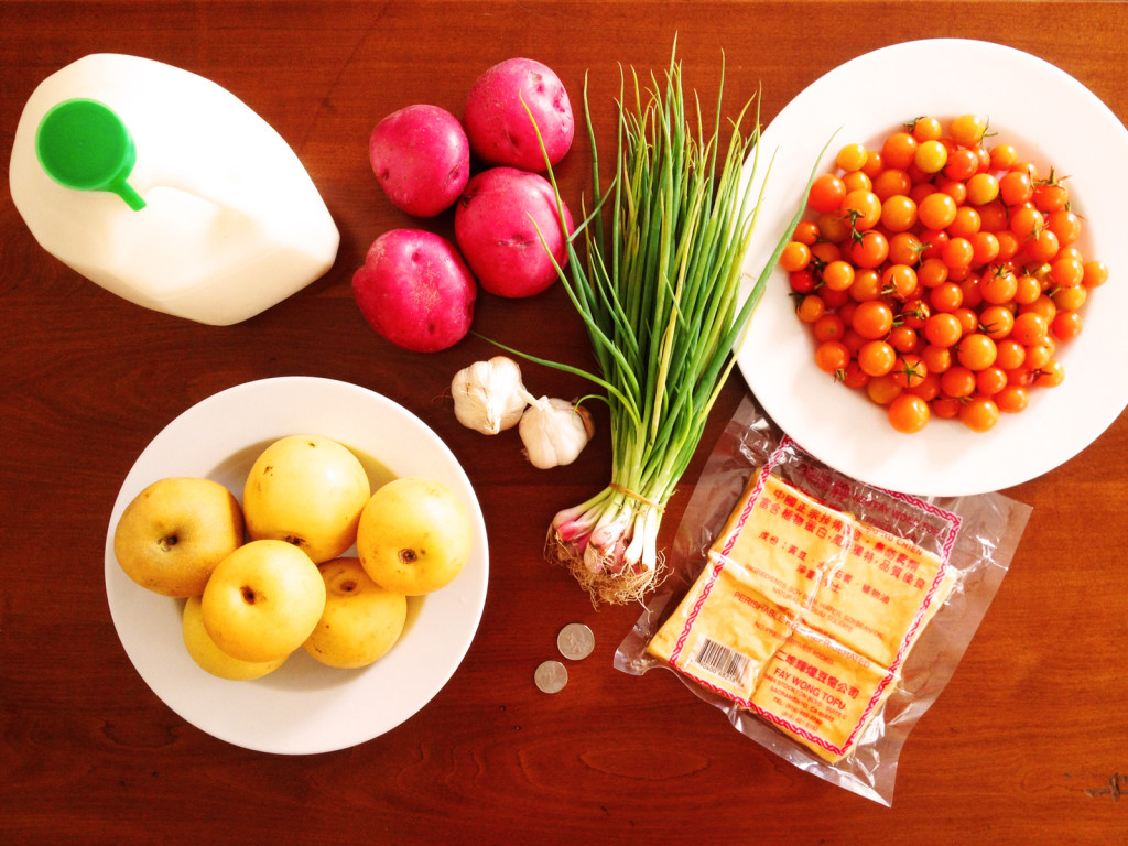 Items bought for under $10 at the Sacramento Central Farmers Market. Photo © Ben Young Landis